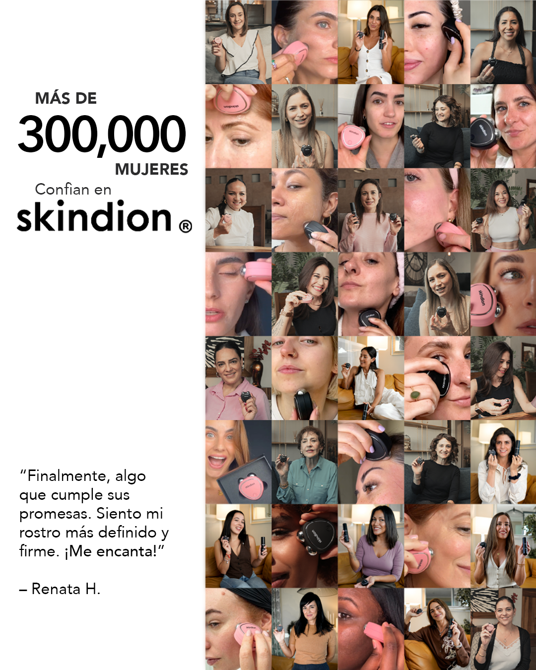 Dispositivo de Lifting Facial Skindion Rosa