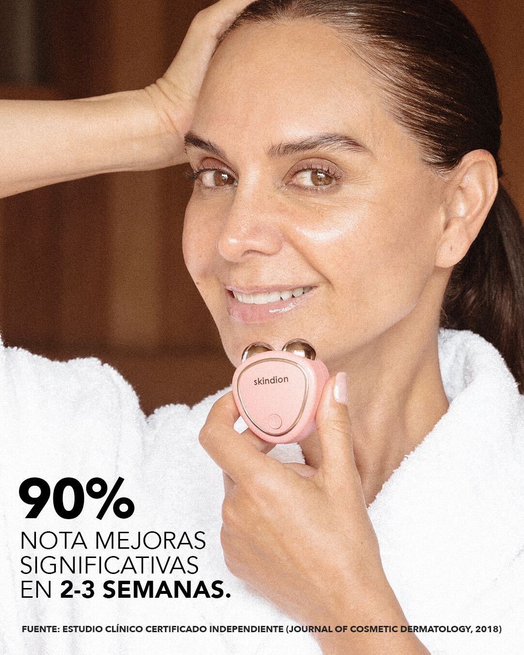 Dispositivo de Tonificación Facial Skindion Rosa